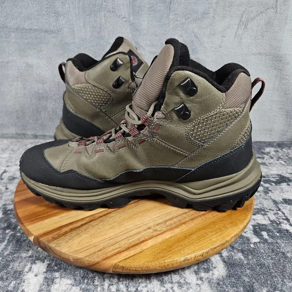 Merrell Thermo Chill Mid Brown Waterproof Boots Insulated Hiking Men's Size 10